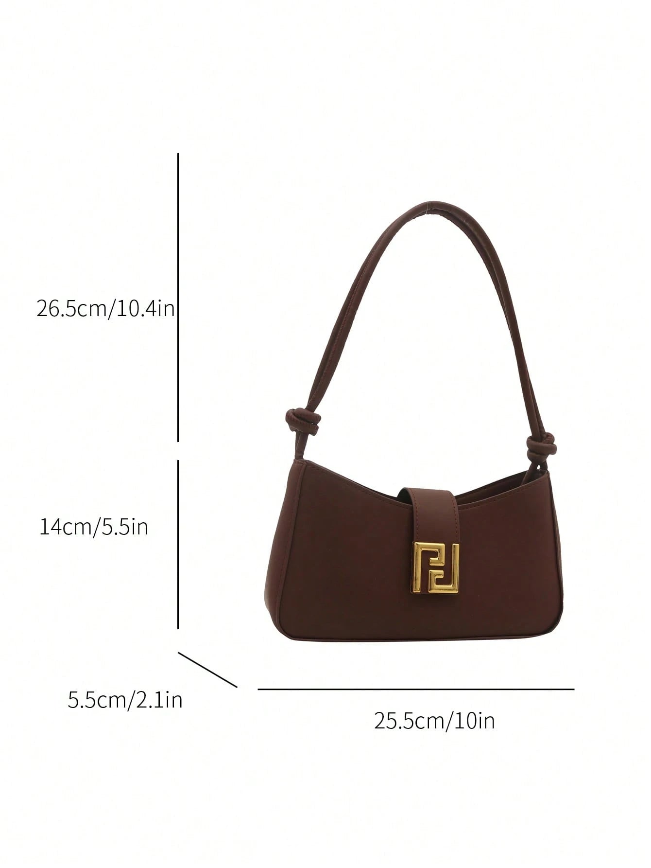 New Luxury Solid Color Versatile Women Shoulder Bag, Aesthetic