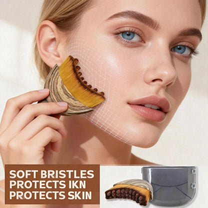 New Lymphatic Contour Face Brush, Dry Brushing Face Brush, Lymphatic Drainage Massager For Face, Chin & Jawline Sculpting, Ergonomically Designed To Fit The Skin Precisely And Relieve Fatigue
