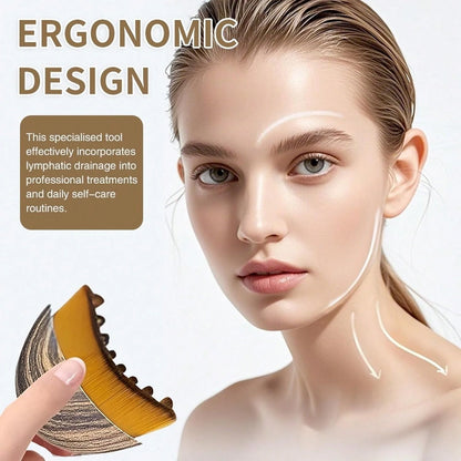 New Lymphatic Contour Face Brush, Dry Brushing Face Brush, Lymphatic Drainage Massager For Face, Chin & Jawline Sculpting, Ergonomically Designed To Fit The Skin Precisely And Relieve Fatigue