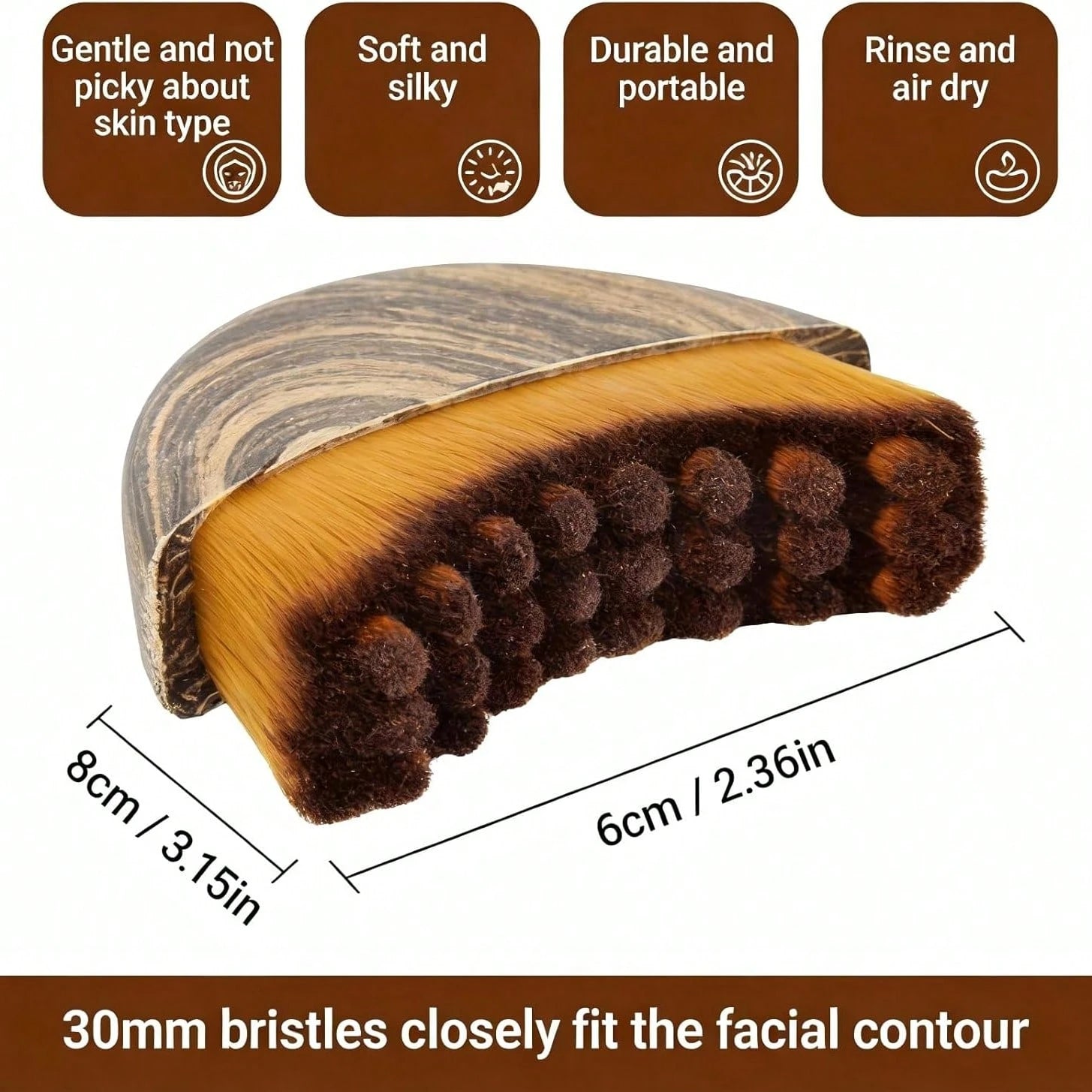 New Lymphatic Contour Face Brush, Dry Brushing Face Brush, Lymphatic Drainage Massager For Face, Chin & Jawline Sculpting, Ergonomically Designed To Fit The Skin Precisely And Relieve Fatigue