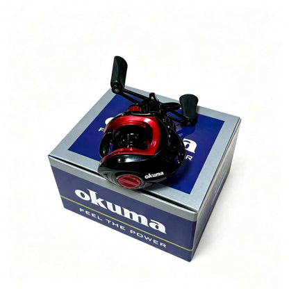 New OKUMA Metal Baitcasting Reel 7.2:1 Ratio 8KG Drag 12 Level Magnetic Brake Carbon Fiber Pad Fresh Saltwater Bass Fishing Gear