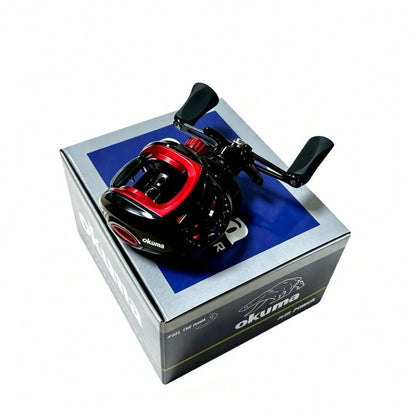 New OKUMA Metal Baitcasting Reel 7.2:1 Ratio 8KG Drag 12 Level Magnetic Brake Carbon Fiber Pad Fresh Saltwater Bass Fishing Gear