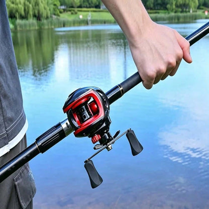 New OKUMA Metal Baitcasting Reel 7.2:1 Ratio 8KG Drag 12 Level Magnetic Brake Carbon Fiber Pad Fresh Saltwater Bass Fishing Gear