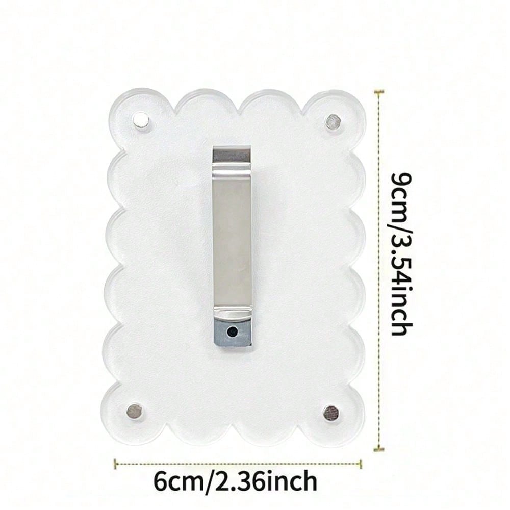 New Universal Acrylic Magnetic Photo Clip Accessories, Refrigerator Magnets, Transparent Magnetic Instant Camera Photo Frames, Car Rearview Mirror Photo Clips, Personalized DIY Car Decor Photo Frames