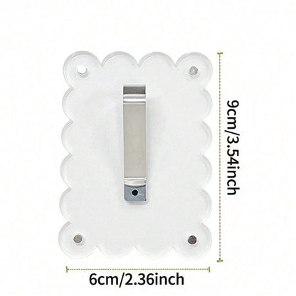 New Universal Acrylic Magnetic Photo Clip Accessories, Refrigerator Magnets, Transparent Magnetic Instant Camera Photo Frames, Car Rearview Mirror Photo Clips, Personalized DIY Car Decor Photo Frames
