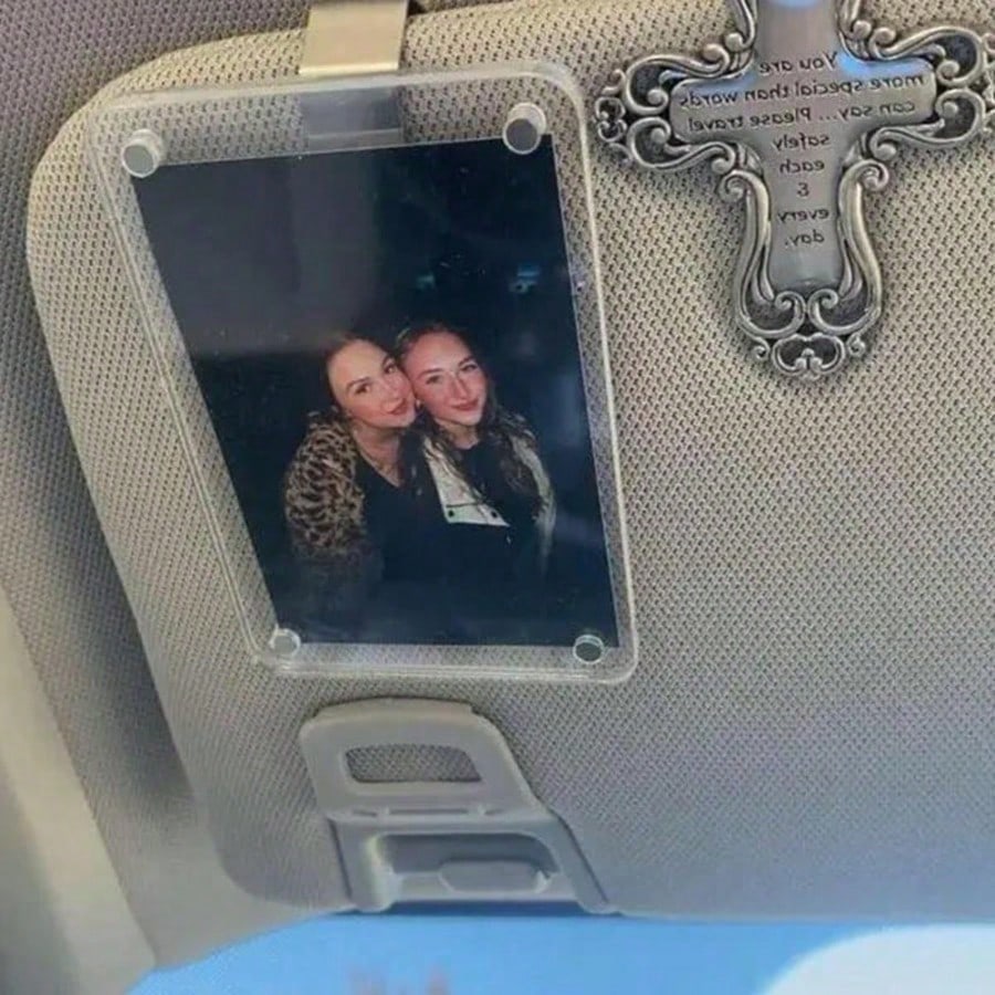 New Universal Acrylic Magnetic Photo Clip Accessories, Refrigerator Magnets, Transparent Magnetic Instant Camera Photo Frames, Car Rearview Mirror Photo Clips, Personalized DIY Car Decor Photo Frames