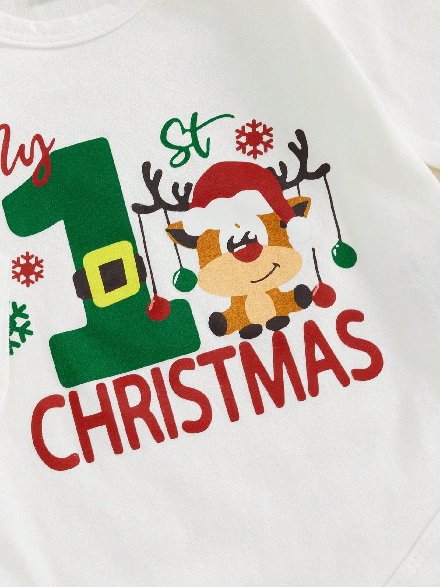 Newborn Baby Boy Christmas Outfit My First Christmas Romper Suspender Pants Overalls 3pcs Xmas Clothes Set