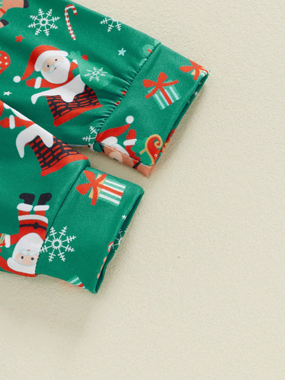 Newborn Baby Boy Christmas Outfit My First Christmas Romper Suspender Pants Overalls 3pcs Xmas Clothes Set