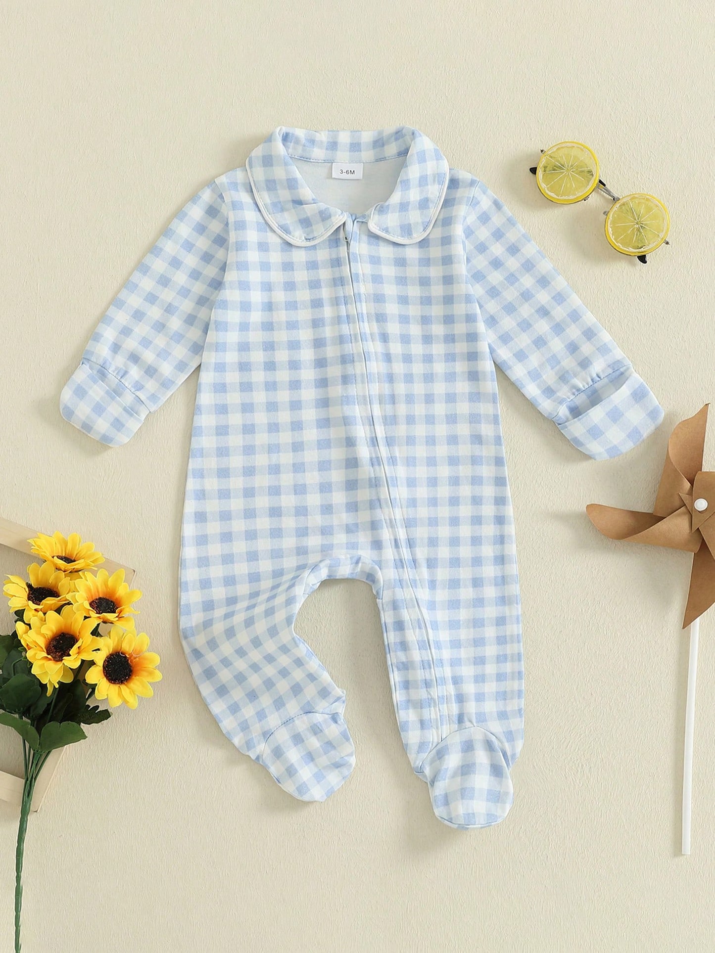 Newborn Baby Boy Romper Coming Home Outfit Infant Long Sleeve One Piece Jumpsuit Fall Winter Clothes Doll Collar Long Sleeve Zipper