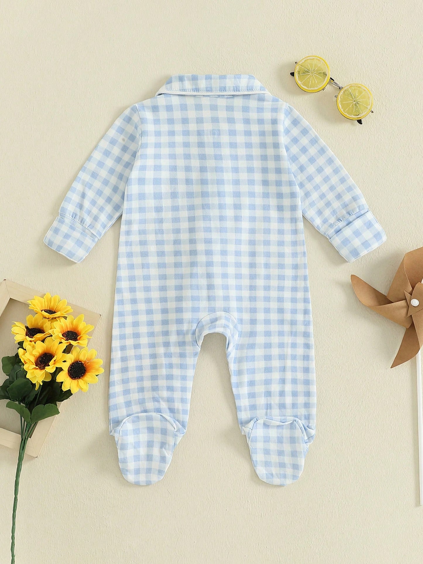 Newborn Baby Boy Romper Coming Home Outfit Infant Long Sleeve One Piece Jumpsuit Fall Winter Clothes Doll Collar Long Sleeve Zipper