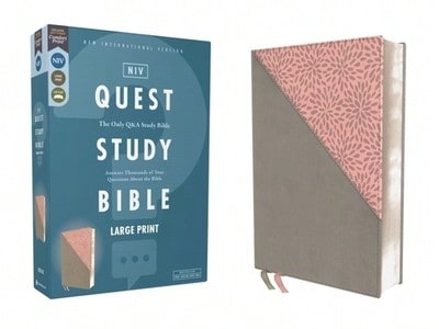 NIV Study Bible, Fully Revised Edition, Leathersoft, Teal/Gray, Red Letter, Thumb Indexed, Comfort (Hardcover) By Kenneth L Barker, Mark L Strauss, Je