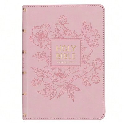 NKJV, Gift And Award Bible, Leather-Look, Pink, Red Letter Edition (Paperback) By Thomas Nelson