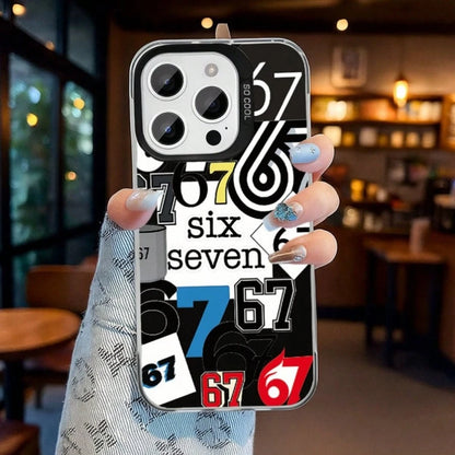 Number "67" Pattern Phone Case, Suitable As Birthday And Christmas Gift For Couples, Girlfriends, Daughters, Teenagers