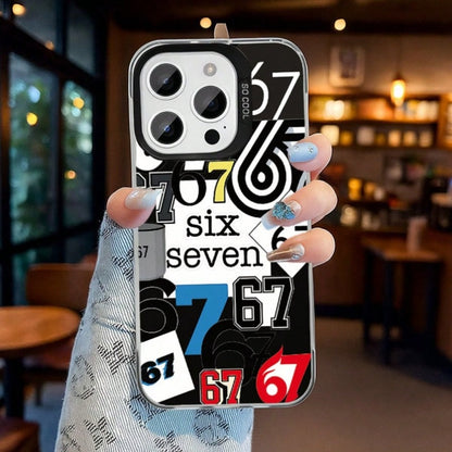 Number "67" Pattern Phone Case, Suitable As Birthday And Christmas Gift For Couples, Girlfriends, Daughters, Teenagers