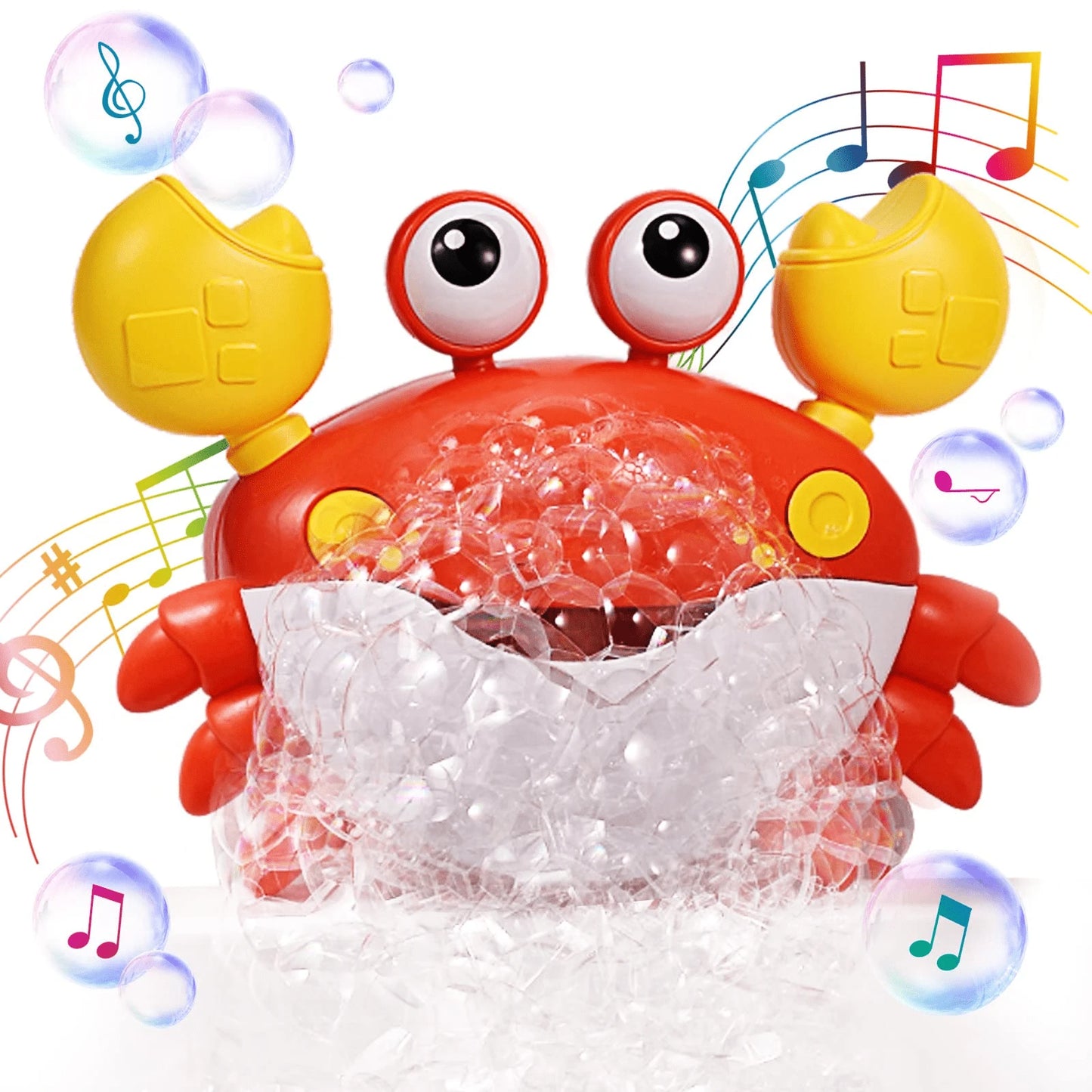 Oaoleer 1pc Crab Bubble Bath Maker For The Bathtub,Blows Bubbles And Plays 12 Children's Songs,Sing-Along Bath Bubble Machine Baby, Toddler Kids Toys Makes Great Gifts For 3 Years Girl Boy