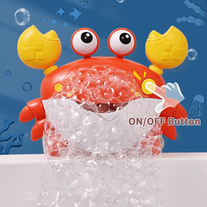 Oaoleer 1pc Crab Bubble Bath Maker For The Bathtub,Blows Bubbles And Plays 12 Children's Songs,Sing-Along Bath Bubble Machine Baby, Toddler Kids Toys Makes Great Gifts For 3 Years Girl Boy