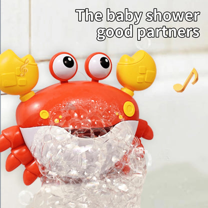 Oaoleer 1pc Crab Bubble Bath Maker For The Bathtub,Blows Bubbles And Plays 12 Children's Songs,Sing-Along Bath Bubble Machine Baby, Toddler Kids Toys Makes Great Gifts For 3 Years Girl Boy