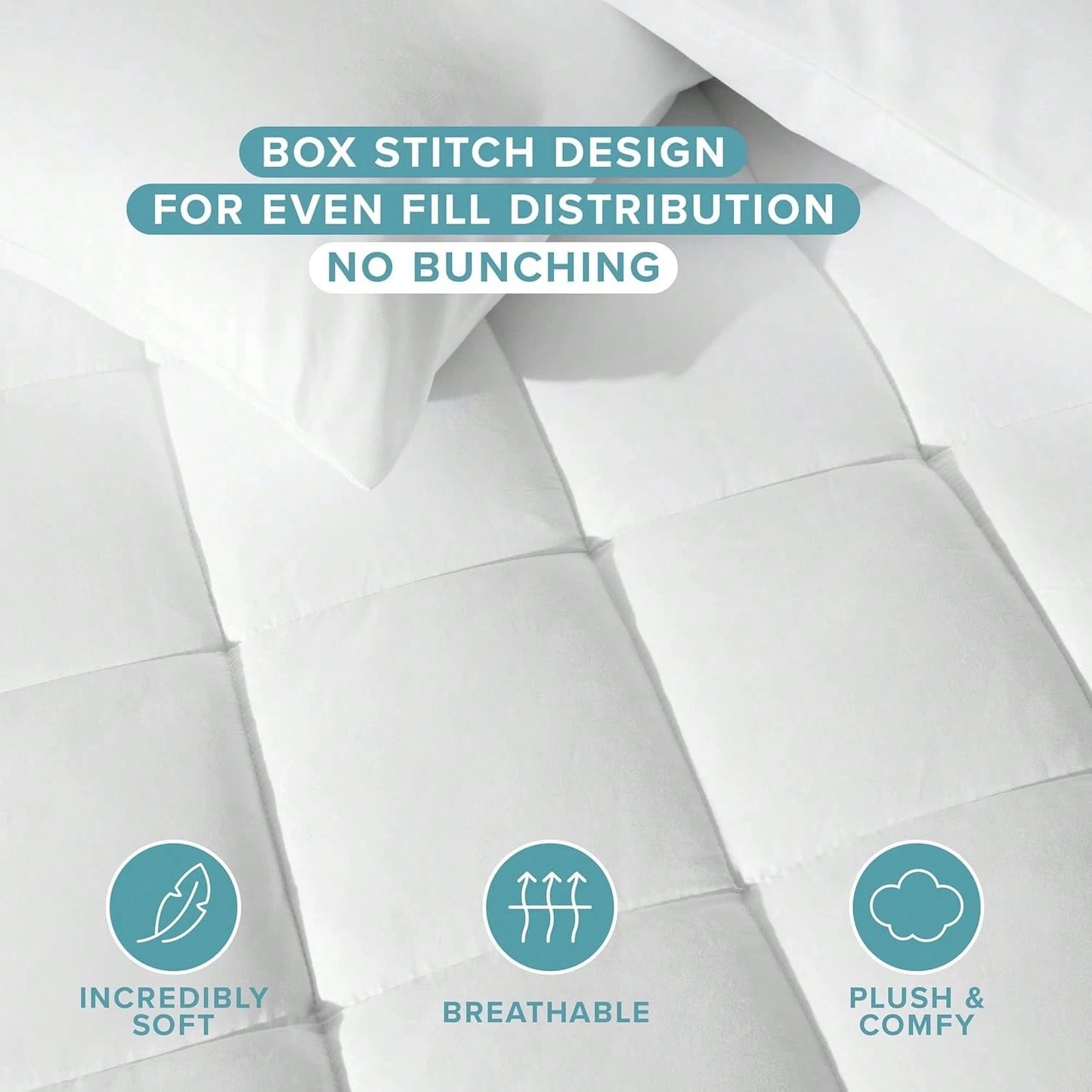 Oaskys Mattress Topper, Mattress Pad For Sleeping- Soft Pillow Top Mattress Cover, Mattress Protector With Deep Pocket 8-21"- Breathable & Comfort