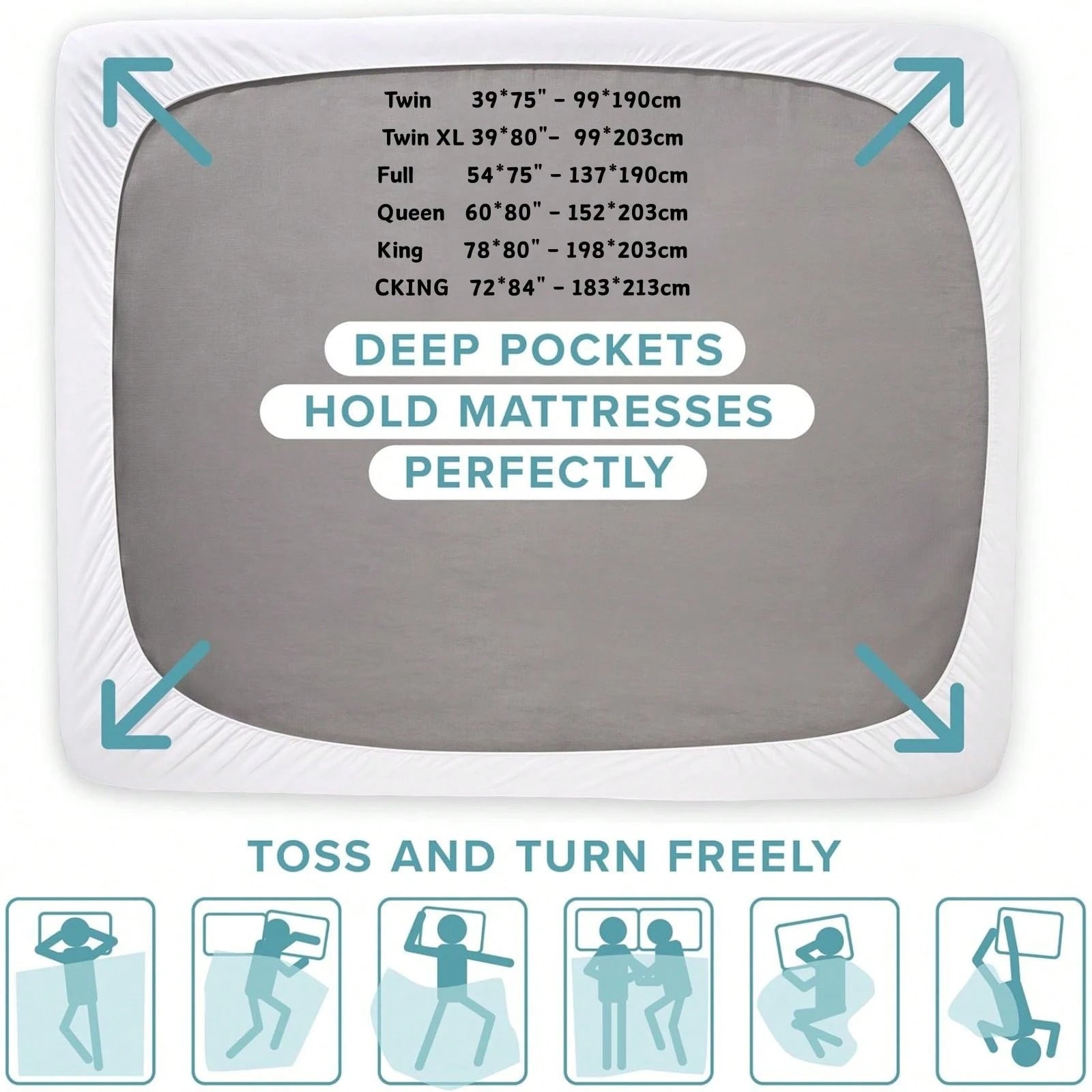 Oaskys Mattress Topper, Mattress Pad For Sleeping- Soft Pillow Top Mattress Cover, Mattress Protector With Deep Pocket 8-21"- Breathable & Comfort