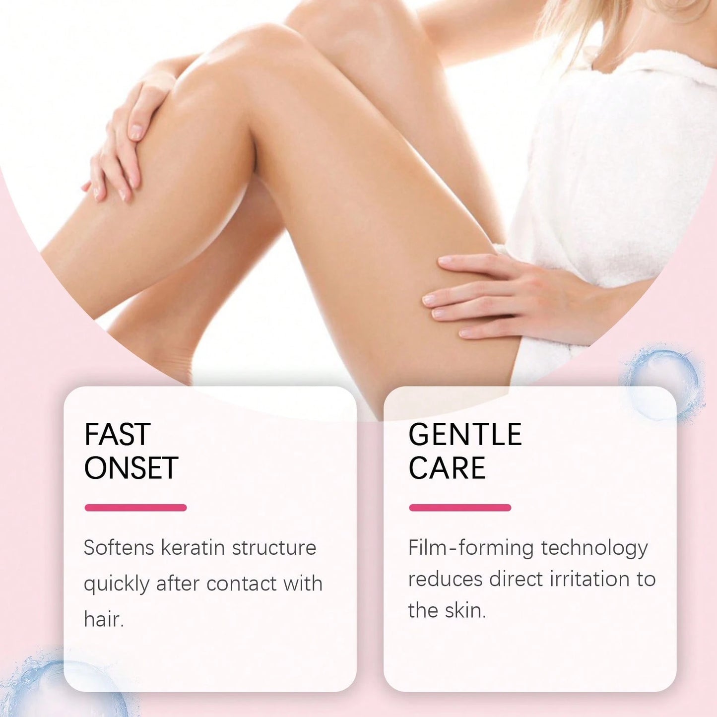 OceAura 100ml Portable Body Hair Removal Spray Foam Texture Mild Body Beauty Treatment Spray Leave Skin Silky Soft For Arms Armpit Leg Daily Home Body Care Supplies
