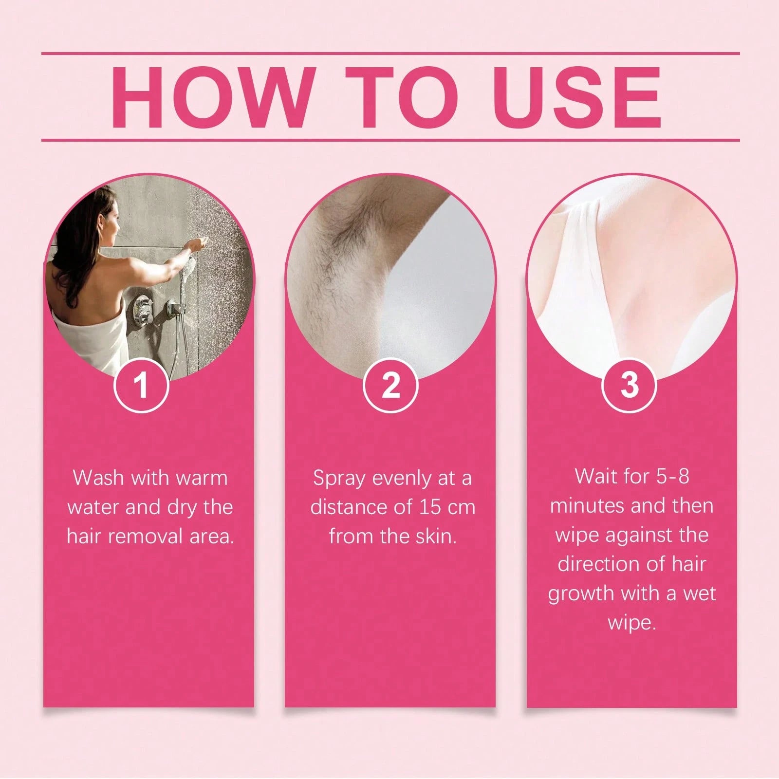 OceAura 100ml Portable Body Hair Removal Spray Foam Texture Mild Body Beauty Treatment Spray Leave Skin Silky Soft For Arms Armpit Leg Daily Home Body Care Supplies
