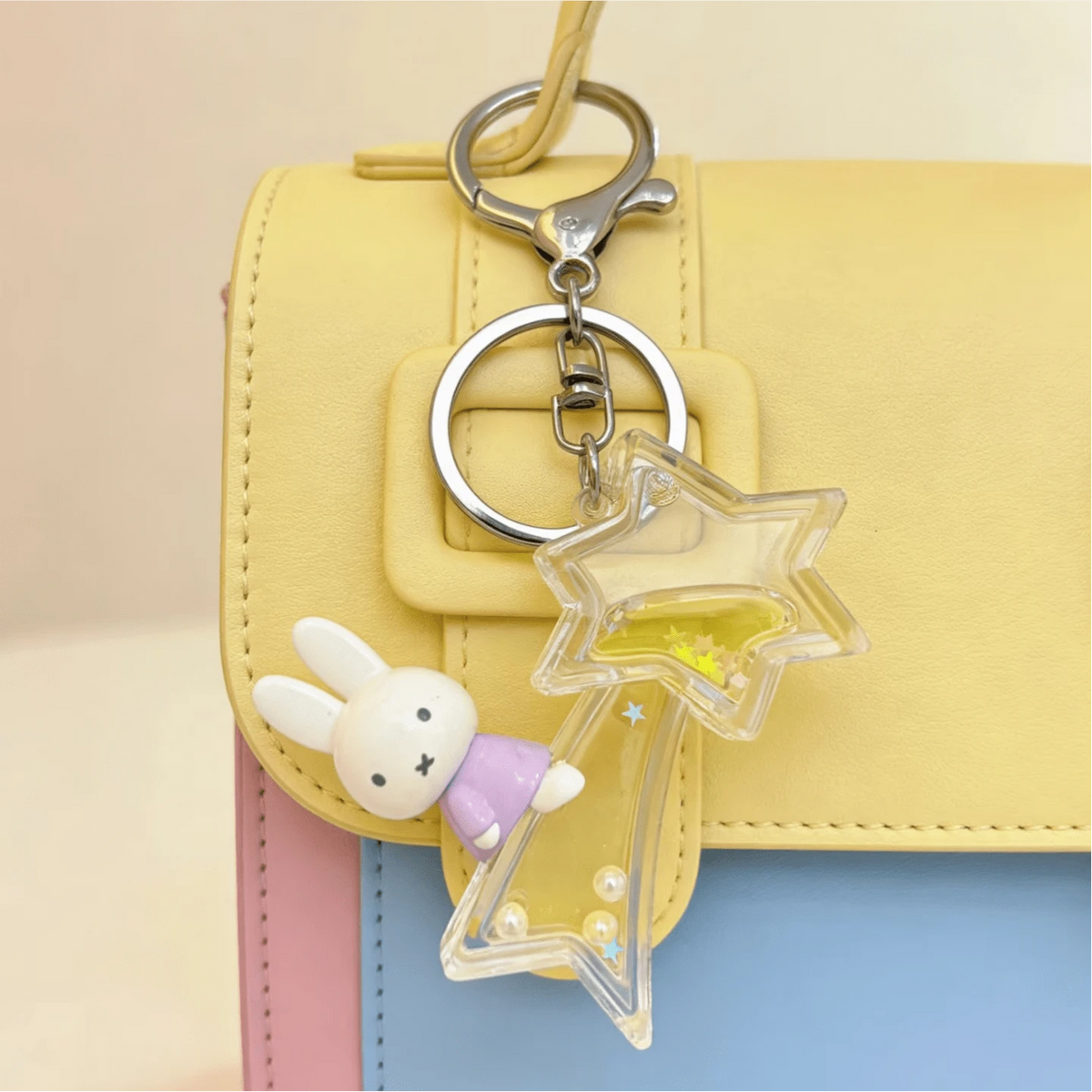 Officially Licensed Miffy Dreamy Series Blind Box Keychain, Kawaii Style, Cute Rabbit Character Design, Mini Collectible Pendant Charm, Premium PVC Detailed Craftsmanship, Backpack Handbag & Key Acces