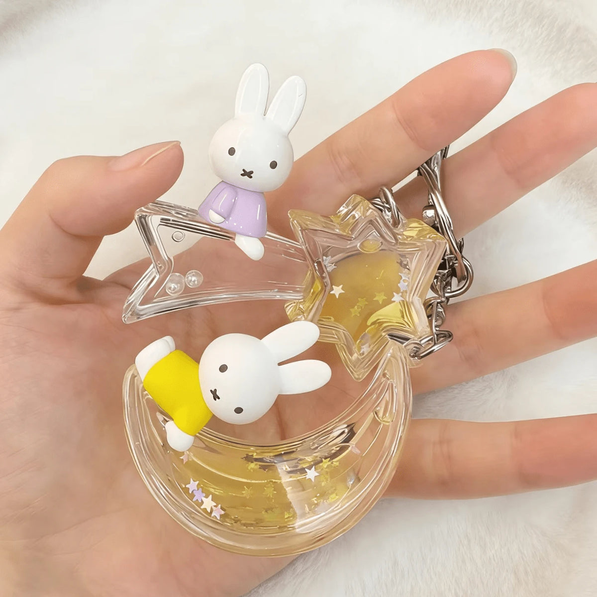Officially Licensed Miffy Dreamy Series Blind Box Keychain, Kawaii Style, Cute Rabbit Character Design, Mini Collectible Pendant Charm, Premium PVC Detailed Craftsmanship, Backpack Handbag & Key Acces