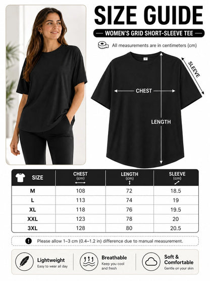 OKP 5 Pack Plus Size Women Short Sleeve T Shirts, Crew Neck Soft Cotton Loose Fit Casual Basic Tops Summer Tees