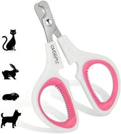 OneCut Pet Nail Clippers, Update Version Cat &Amp; Kitten Claw Nail Clippers For Trimming, Professional Pet Nail Clippers Best For A Cat, Puppy,Rabbit, Kitten &Amp; Small Dog,Sharp &Amp; (Pink)
