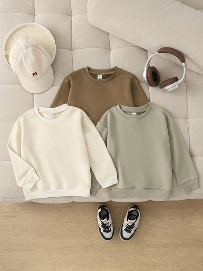 Only Sweatshirt, Casual Classic Letter Print Crew Neck Long Sleeve Ribbed Sweatshirt, Suitable For Autumn/Winter
