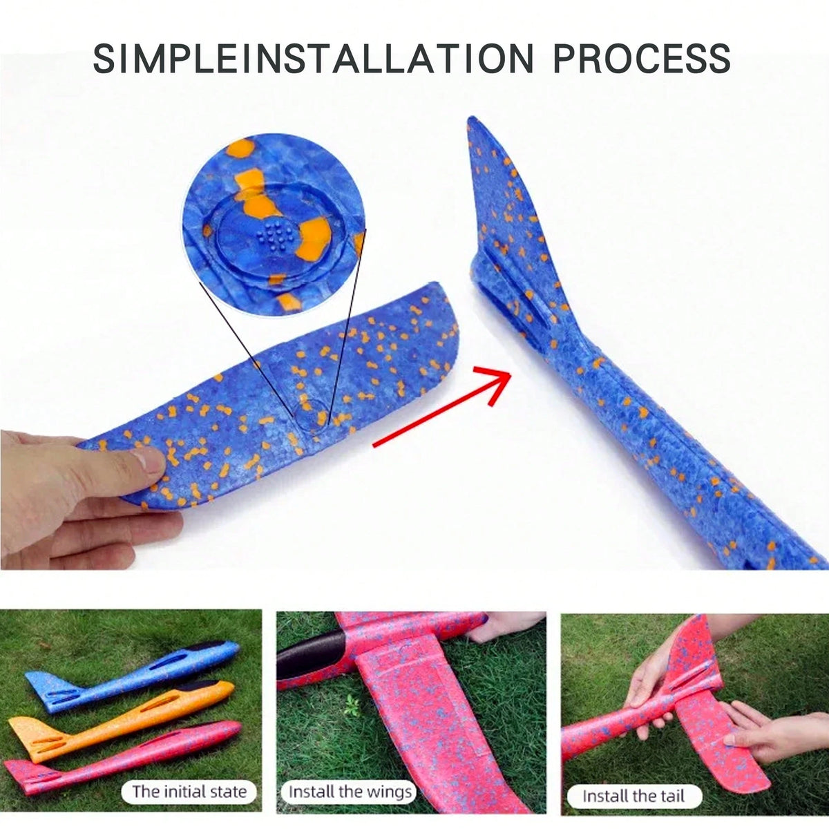 Outdoor Game Foam Dart Airplane, Parent-Child Interactive Foam Airplane Shooting Toy, Throwing Foam Airplane, Children's Birthday Gift For Boys And Girls