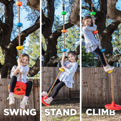 Outdoor Single Disk Tree Swing