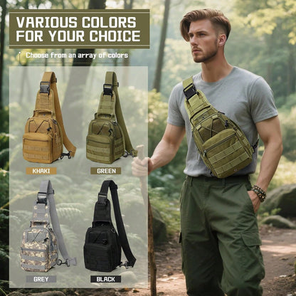 Outdoor Tactical Backpack, Shoulder Bag For Men And Women, High Quality Military Grade, Durable, Wear-Resistant, Molle|EDC|Multi-Function Messenger Bag, Handbag, Suitable For Hiking, Camping, Fishing