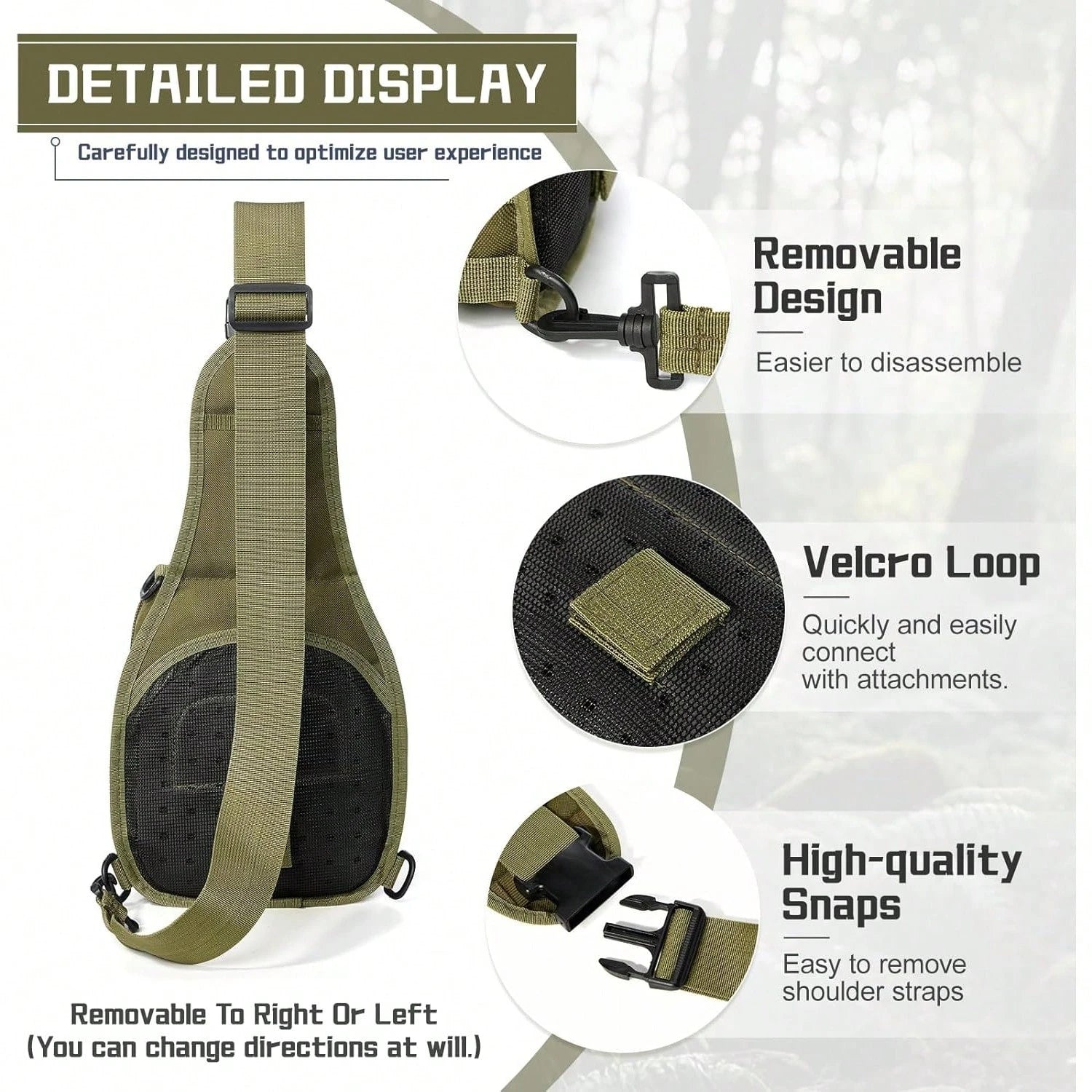 Outdoor Tactical Backpack, Shoulder Bag For Men And Women, High Quality Military Grade, Durable, Wear-Resistant, Molle|EDC|Multi-Function Messenger Bag, Handbag, Suitable For Hiking, Camping, Fishing