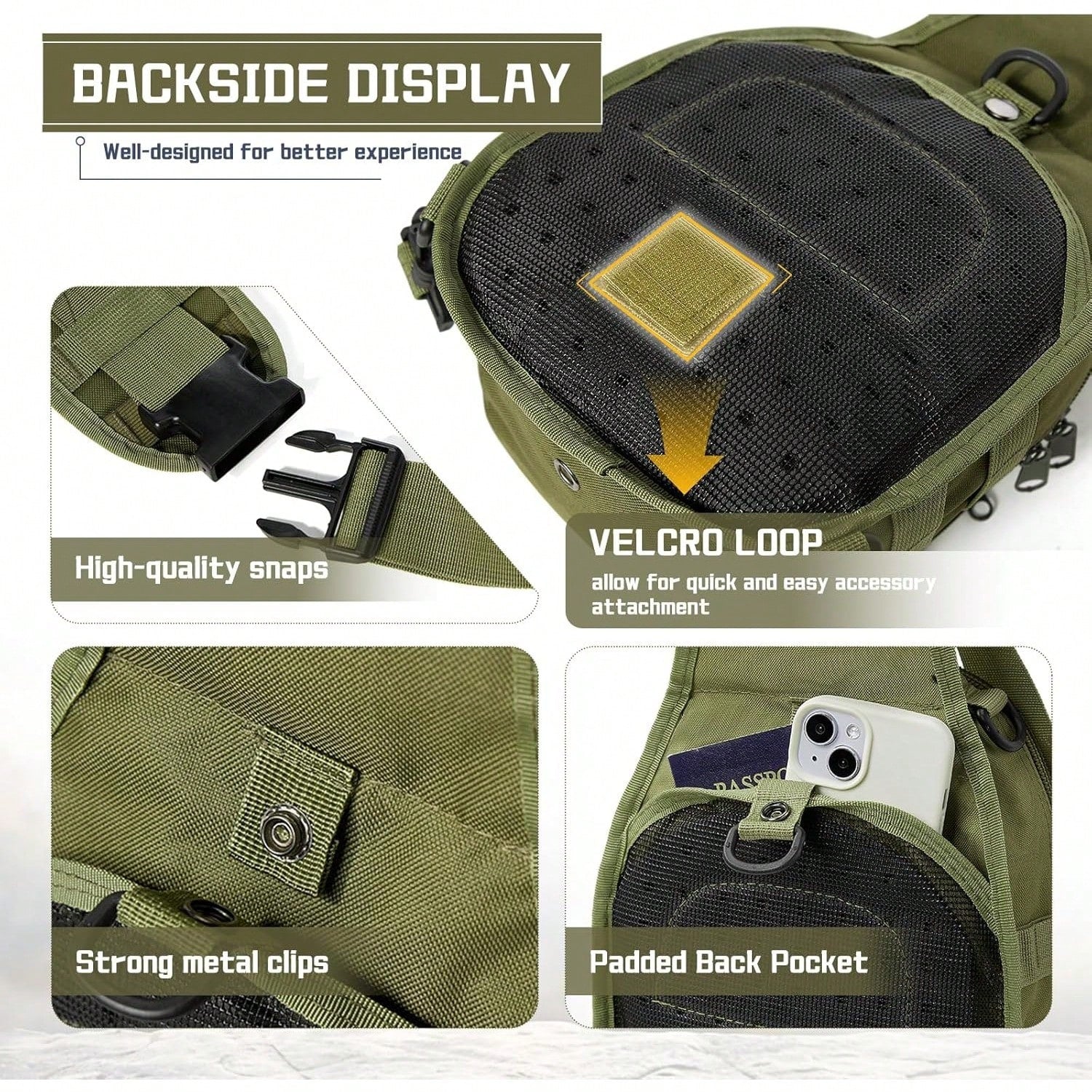 Outdoor Tactical Backpack, Shoulder Bag For Men And Women, High Quality Military Grade, Durable, Wear-Resistant, Molle|EDC|Multi-Function Messenger Bag, Handbag, Suitable For Hiking, Camping, Fishing