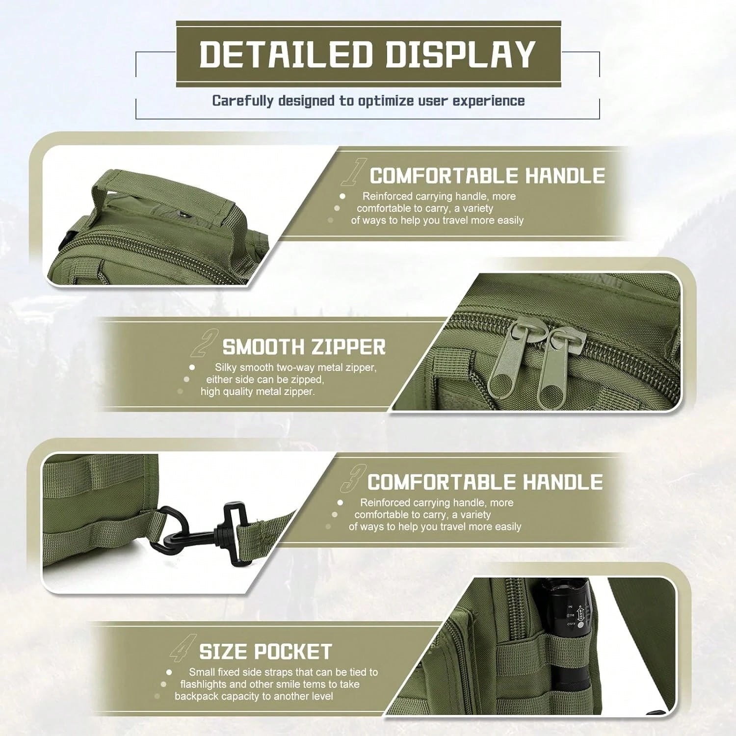 Outdoor Tactical Backpack, Shoulder Bag For Men And Women, High Quality Military Grade, Durable, Wear-Resistant, Molle|EDC|Multi-Function Messenger Bag, Handbag, Suitable For Hiking, Camping, Fishing