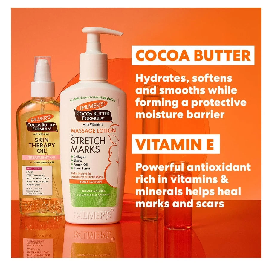 Palmer's Cocoa Butter Pre-Natal Care Kit, Hydrating Skin Care Set For Stretch Marks, Scars & Dry Skin Support