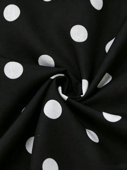 Pariaura Women's Polka Dot Midi Strap Dress