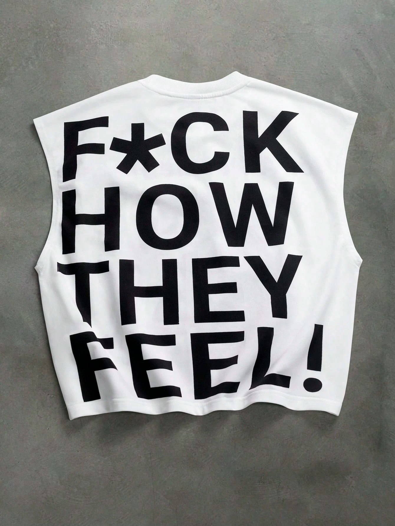 PAVTROS Men's Slogan & Figure Print Crew Neck Tank Top, Holiday
