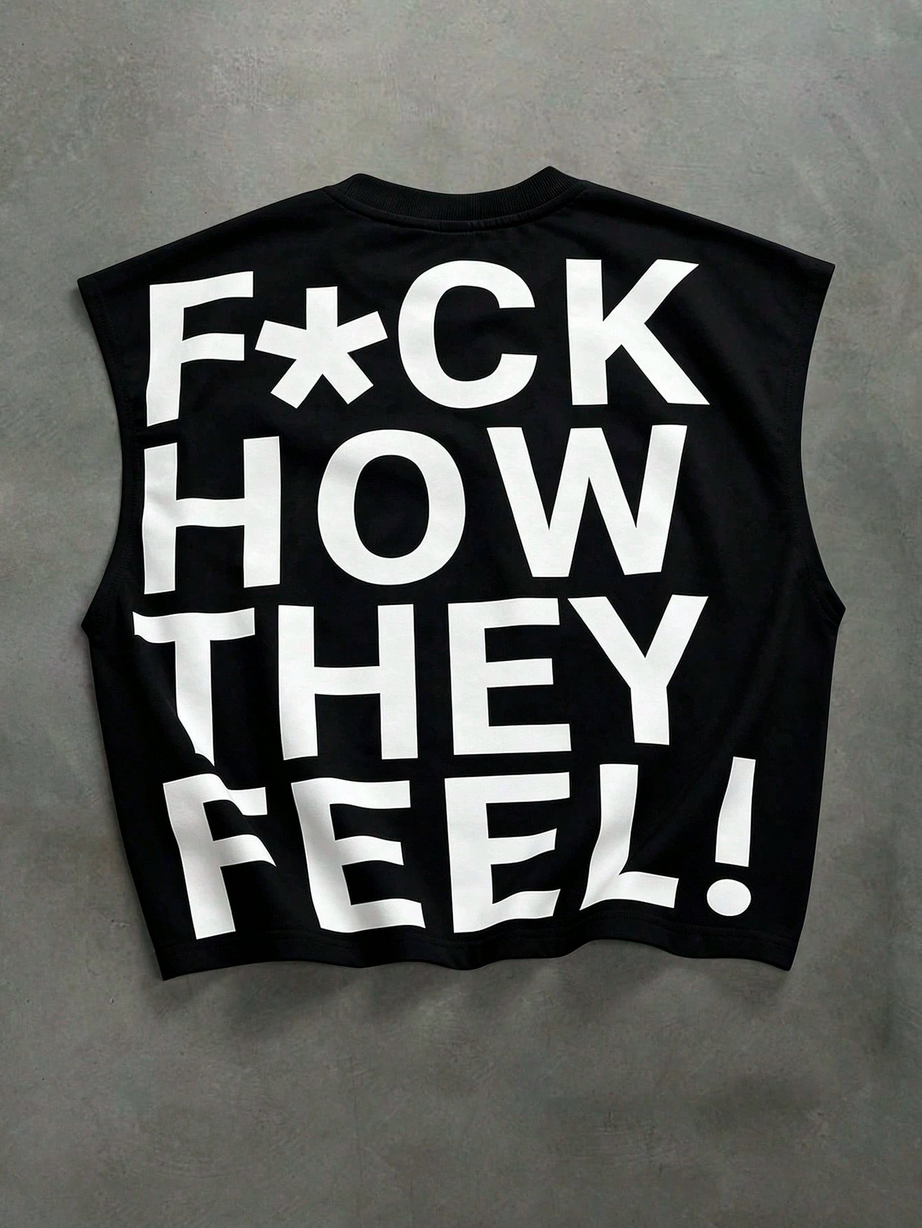 PAVTROS Men's Slogan & Figure Print Crew Neck Tank Top, Holiday
