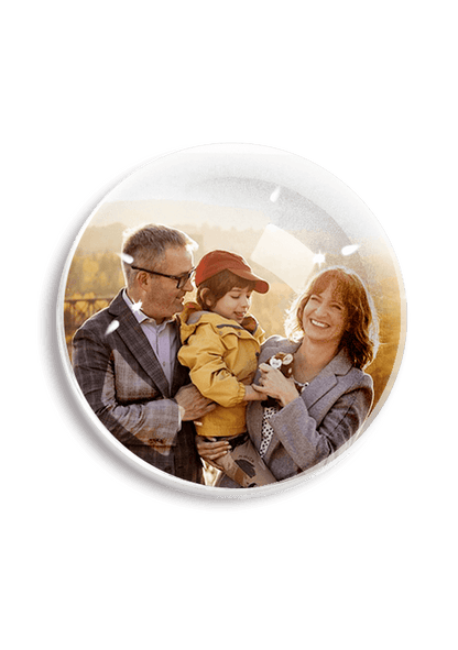 Personalized French Dome Paperweight - Ben's Garden