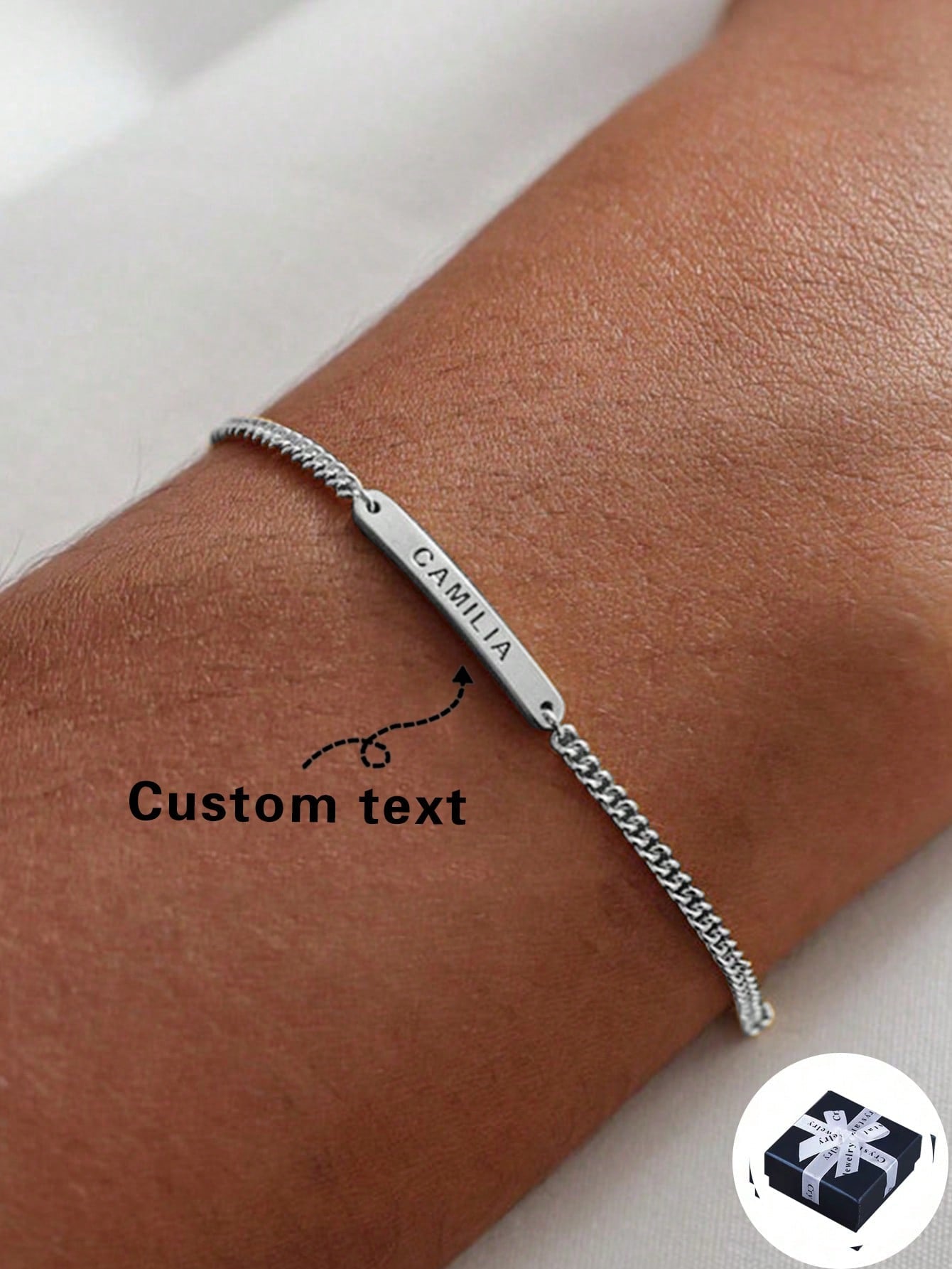 Personalized Name Custom Bracelet, Adjustable Stainless Steel English Letter Customized Handmade Rope, Gift For Valentine's Day, Mother's Day, Classmates, Friends For Party, School, For Teenagers, Stu