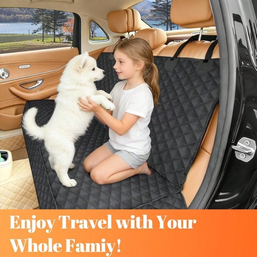 Pet Car Rear Seat Cover, Non Adhesive Rear Seat Protection Pad