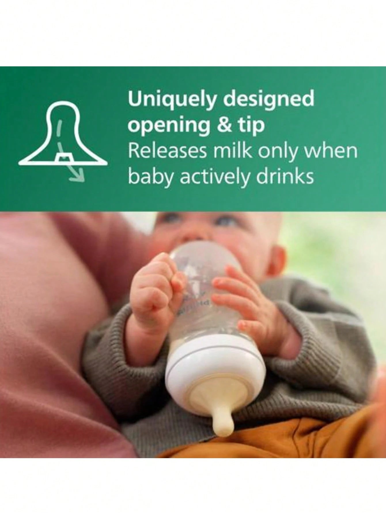 Philips Avent Natural Glass Baby Bottles With Natural Response Nipples (Medium Flow, Flow 3), 8oz, 4-Pack, SCY913/04