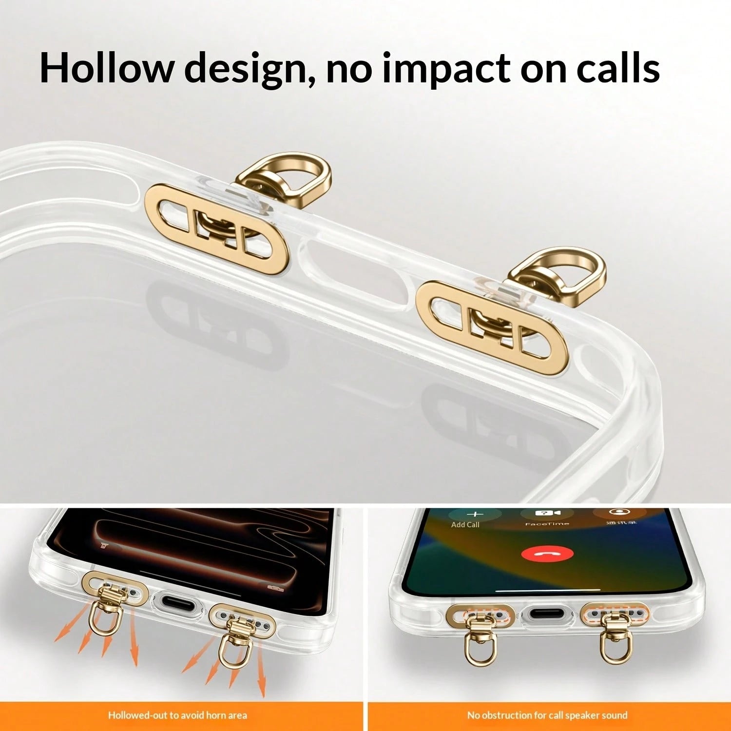 Phone Lanyard Gasket Side Clip Mini Double Buckle Ultra-Thin Card Pad Dual Ear Stainless Steel Metal Hook Adhesive Patch Phone Case Hanging Chain Card Connector Chain Rope Pendant
