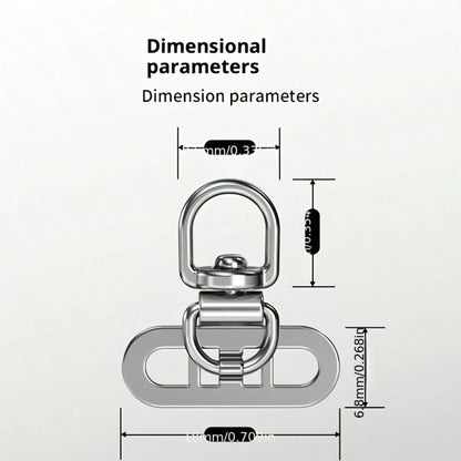 Phone Lanyard Gasket Side Clip Mini Double Buckle Ultra-Thin Card Pad Dual Ear Stainless Steel Metal Hook Adhesive Patch Phone Case Hanging Chain Card Connector Chain Rope Pendant