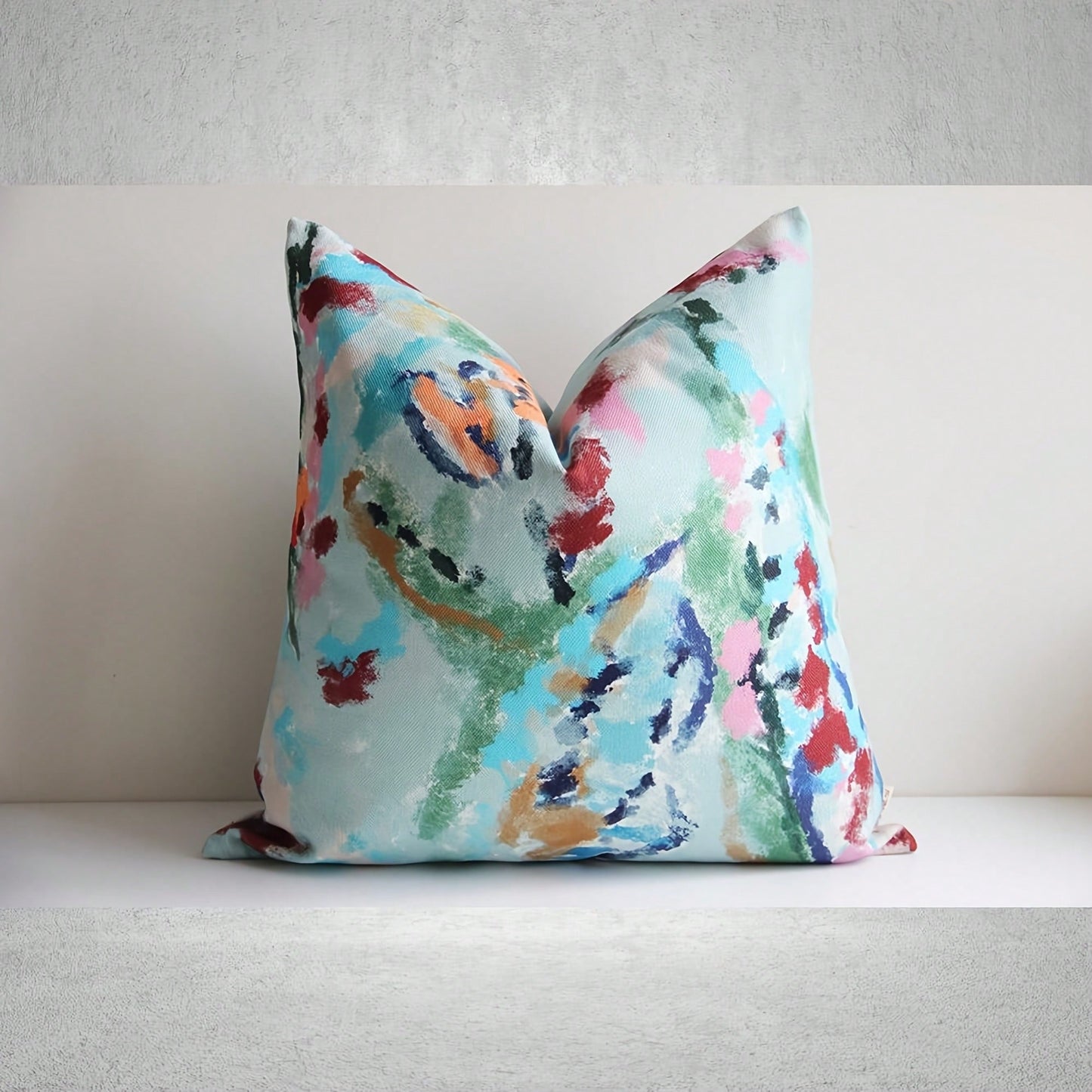 [Pillow Cover]Abstract Floral Pillow Cover 8x8 45x45cm 0x0 4x4 6x6, Colorful Cushion Cover(Pillow Core Not Included)