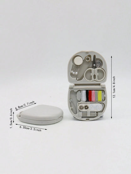 pince 1set Convenient Mini Grey Sewing Box