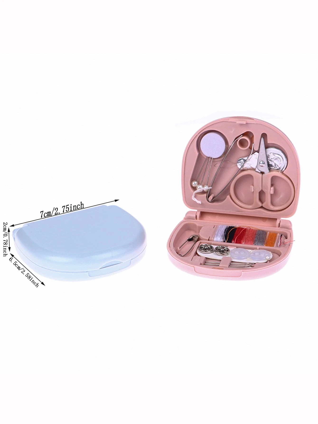 pince 1set Convenient Mini Grey Sewing Box