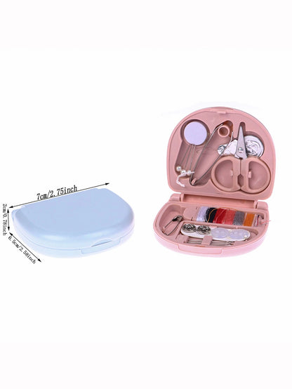 pince 1set Convenient Mini Grey Sewing Box